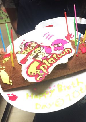#スプラトゥーン#デコケーキ-レシピのメイン写真