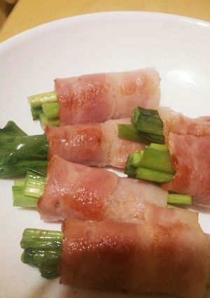 簡単★行者にんにくのベーコン巻-レシピのメイン写真