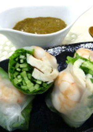 サラダチキンの和風生春巻き-レシピのメイン写真