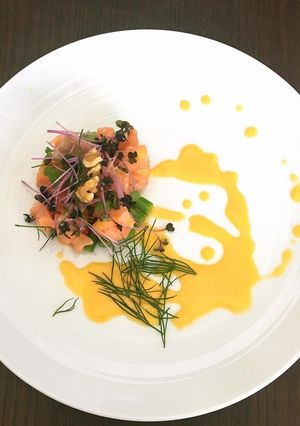 サーモンのタルタル マヨネーズソース-レシピのメイン写真