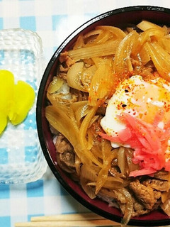 温玉牛丼-レシピのメイン写真
