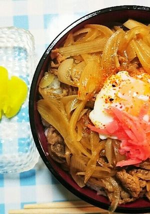 温玉牛丼-レシピのメイン写真