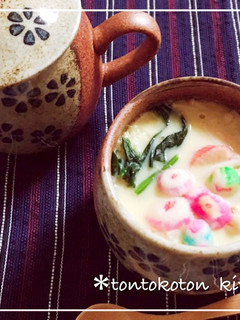 ♡子供大好きお餅入り♪ぷるぷる茶碗蒸し♡-レシピのメイン写真