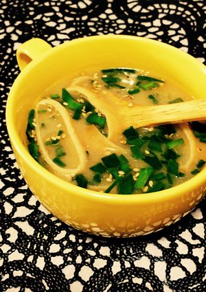 栄養オイル＋の即席レンジ味噌汁-レシピのメイン写真