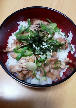 我が家の豚肉のあっさり丼-レシピのメイン写真