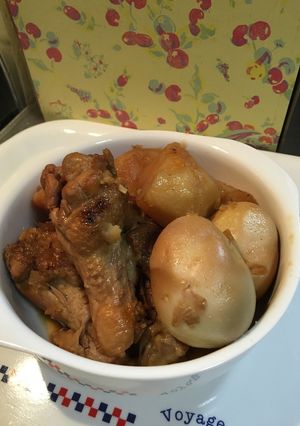 簡単☆酢しょうがで手羽元とじゃがいも煮-レシピのメイン写真