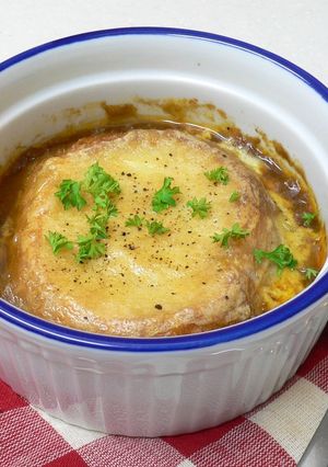 カレー風味♪オニオングラタンスープ-レシピのメイン写真