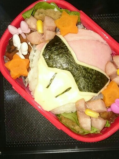 手抜き!簡単ジュウオウジャー❤ キャラ弁-レシピのメイン写真