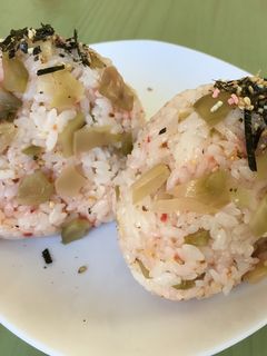 ☆ザーサイ すき焼き おにぎり-レシピのメイン写真