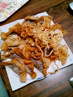 ワンタンの皮、うどんの残りのおやつ-レシピのメイン写真