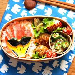 รูปของ ジュウオウジャー卵焼き キャラ弁