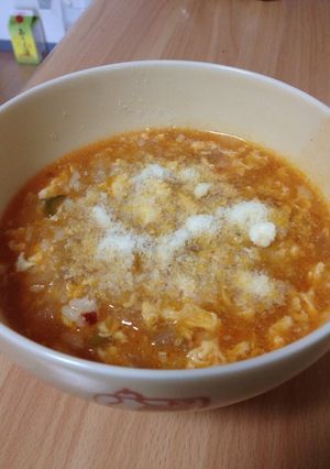ケチャップ雑炊-レシピのメイン写真
