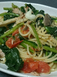 ホウレン草たっぷりパスタ-レシピのメイン写真
