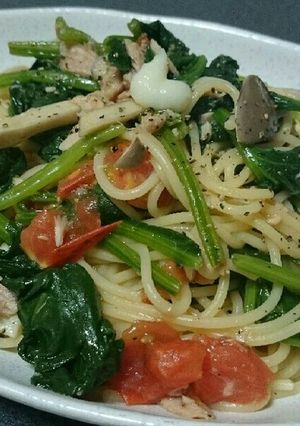ホウレン草たっぷりパスタ-レシピのメイン写真