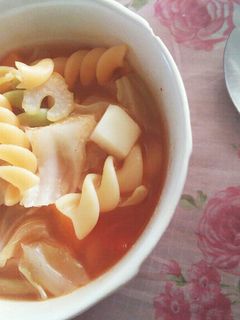 トマトジュースで簡単❤ミネストローネ-レシピのメイン写真
