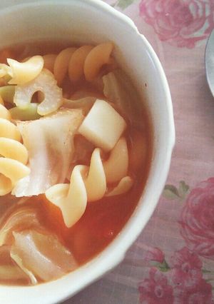 トマトジュースで簡単❤ミネストローネ-レシピのメイン写真