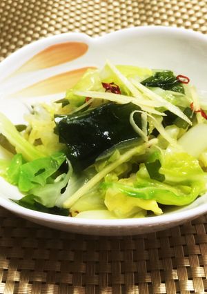 キャベツとワカメの簡単ナムル-レシピのメイン写真
