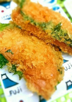 大豆ハムで簡単ヘルシー大葉入りハムカツ♪-レシピのメイン写真