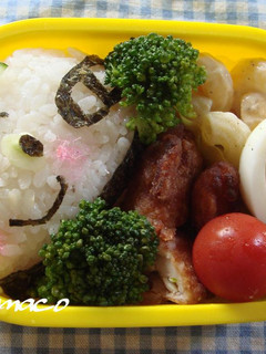 ちょま弁⑬新幹線おにぎり 幼稚園年少さん-レシピのメイン写真