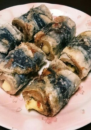 さんまの梅ロール-レシピのメイン写真