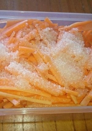 料理に使う 千切り人参(保存食)-レシピのメイン写真