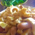 美味!破竹とウィンナーのにんにく醤油炒め