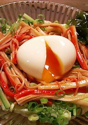 冷たくさっぱり節約簡単ランチ！かに酢素麺-レシピのメイン写真