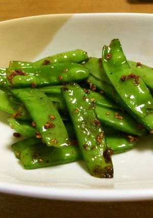 【減塩】えんどうの一味ガーリック炒め-レシピのメイン写真