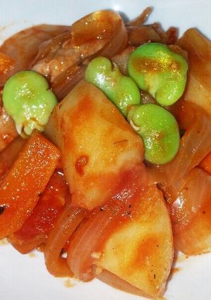 チキンとじゃがいものトマト煮込み-レシピのメイン写真