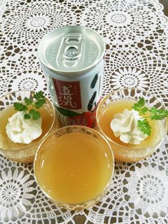 りんごジュースで寒天ゼリー【+介護食】-レシピのメイン写真