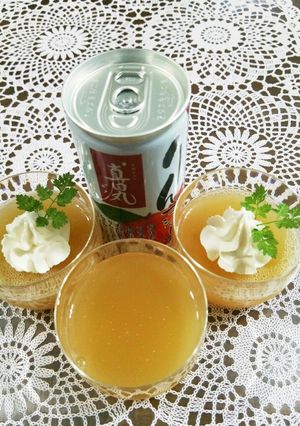 りんごジュースで寒天ゼリー【+介護食】-レシピのメイン写真