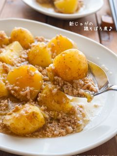 和味☆新じゃがの鶏そぼろ煮-レシピのメイン写真