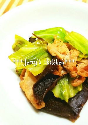 *常備菜*木耳とキャベツのWソース炒め-レシピのメイン写真