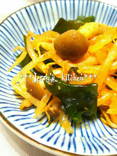 *常備菜*もやしとわかめのピリ辛ナムル-レシピのメイン写真