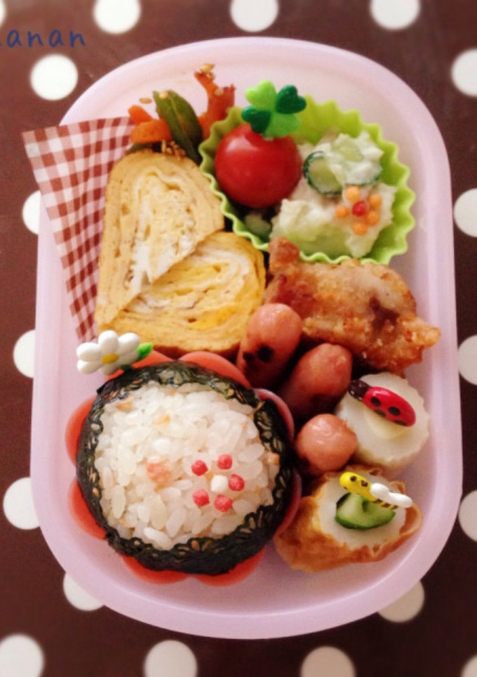 幼稚園年少 お花のてまり弁当-レシピのメイン写真