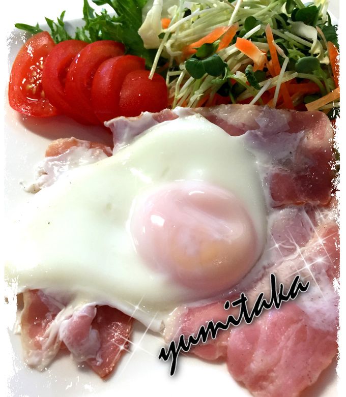 簡単ヘルシー目玉焼き-レシピのメイン写真