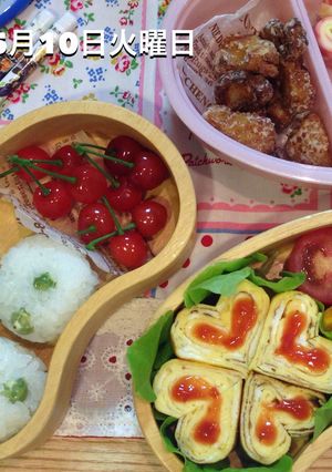 5月 お弁当 四つ葉のクローバー-レシピのメイン写真
