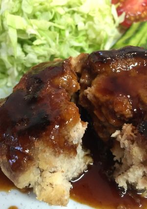 おからで☆大盛りハンバーグ☆-レシピのメイン写真