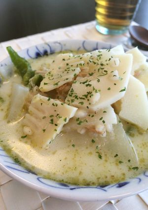 【低糖質な食事】グリーンカレー味の麦雑炊-レシピのメイン写真