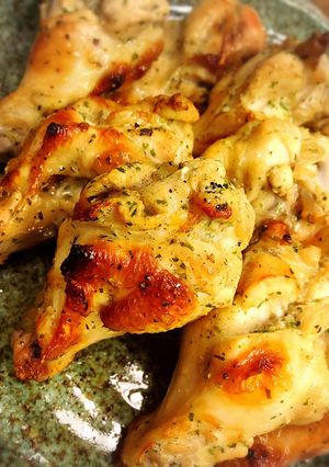 魚焼きグリルで簡単♪洋風手羽元焼き!-レシピのメイン写真