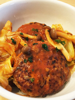 豚ひき肉と豆腐のトマト煮込み風ハンバーグ-レシピのメイン写真