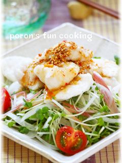 柔らか水晶鶏と香味野菜の冷しゃぶ風-レシピのメイン写真