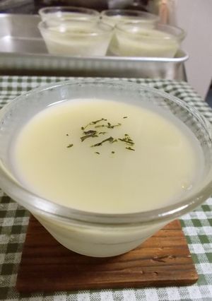 緑茶（煎茶）の簡単ムース風デザート♡-レシピのメイン写真