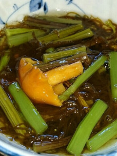 夏に食べたくなる山菜ともずくの酢の物❗-レシピのメイン写真