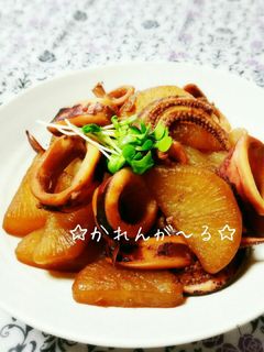 圧力鍋で☆大根といかの煮物☆-レシピのメイン写真