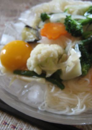 ぱくぱく野菜でさっぱりそうめん-レシピのメイン写真