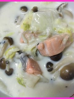 ♡白菜&鮭&しめじのクリーム煮-レシピのメイン写真