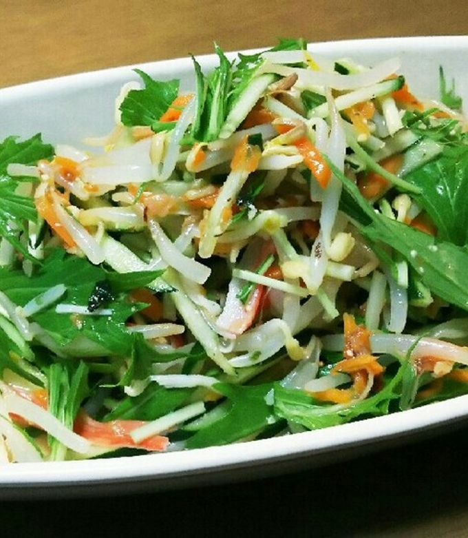 もやしと彩り野菜の梅おかか和え ♪-レシピのメイン写真