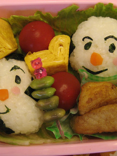 キャラ弁☆おむすびまん&こむすびまん-レシピのメイン写真