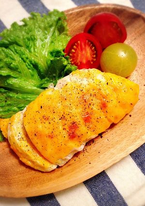 * サラダチキンのチーズ焼き *-レシピのメイン写真